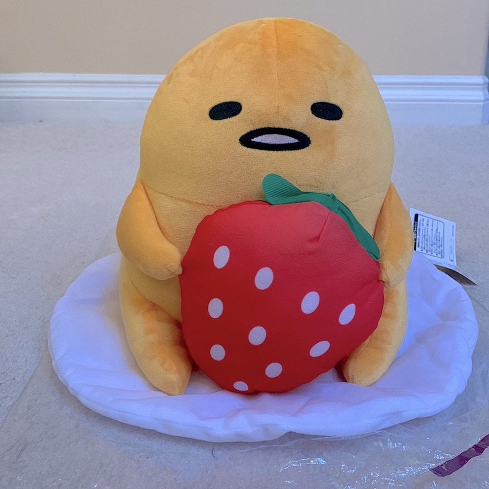 SANRIO - Gudetama with Strawberry [NWT - From Japan]